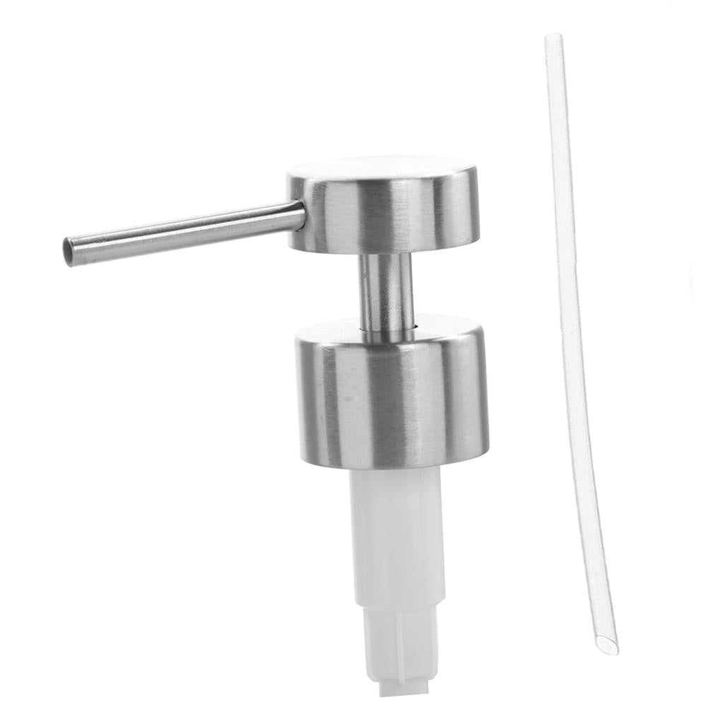 Stainless Steel Soap Pump Liquid Lotion Dispenser Replacement Jar Tube G