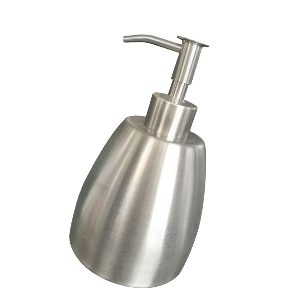 Soap Pump Shampoo Dispenser Lotion Liquid Bottle Container for Bathroom Silver 485ml
