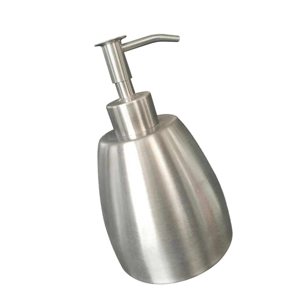 Soap Pump Shampoo Dispenser Lotion Liquid Bottle Container for Bathroom Silver 485ml
