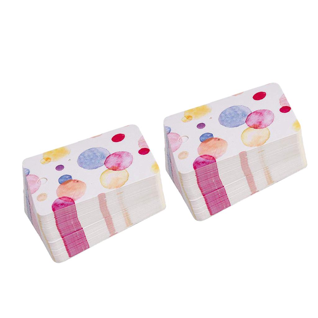 5*7 cm Color Printing Creative Earring Packaging Cards Colorful Circles