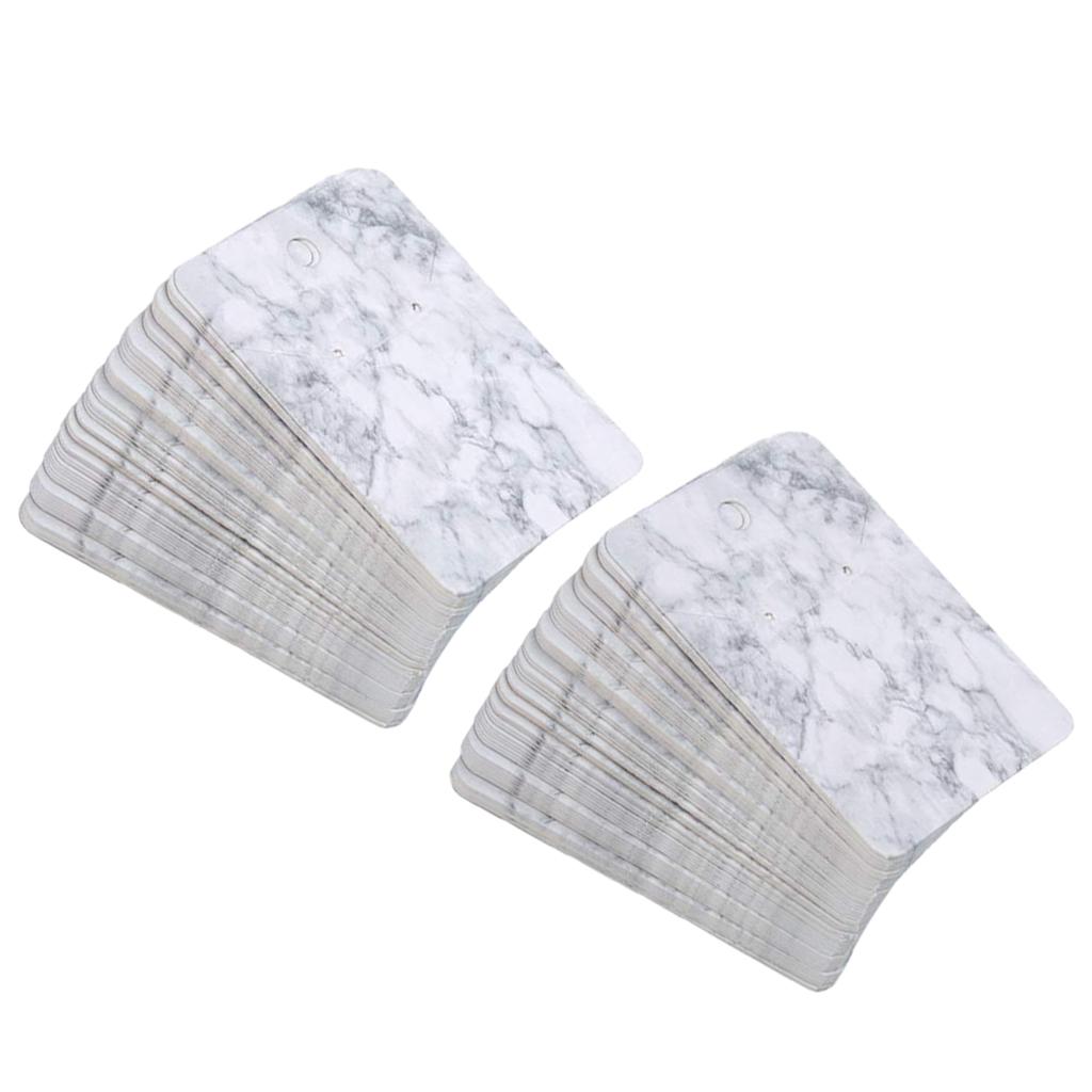 5*7 cm Color Printing Creative Earring Packaging Cards Marble