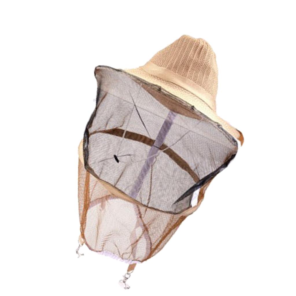 Mosquito Head Net Hat Beekeeping Hat with Hidden Net Mesh Protection from Insect Bug Bee Mosquito Gnats for Outdoor