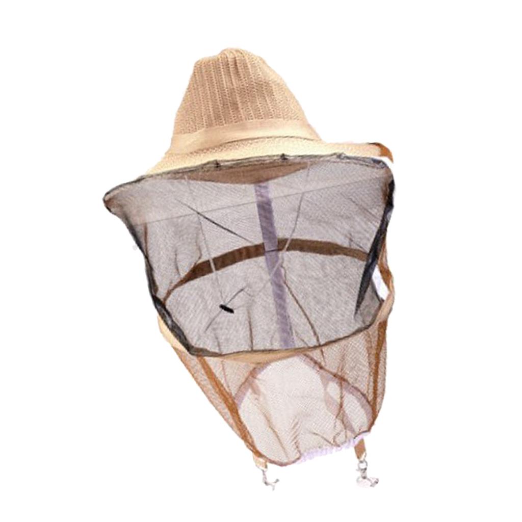 Mosquito Head Net Hat Beekeeping Hat with Hidden Net Mesh Protection from Insect Bug Bee Mosquito Gnats for Outdoor