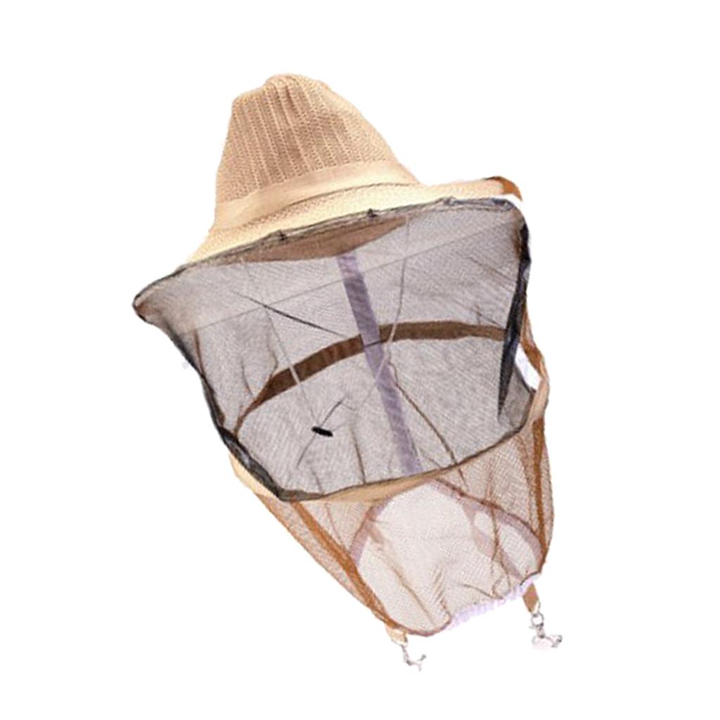 Mosquito Head Net Hat Beekeeping Hat with Hidden Net Mesh Protection from Insect Bug Bee Mosquito Gnats for Outdoor