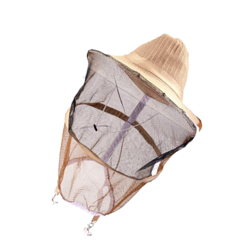 Mosquito Head Net Hat Beekeeping Hat with Hidden Net Mesh Protection from Insect Bug Bee Mosquito Gnats for Outdoor