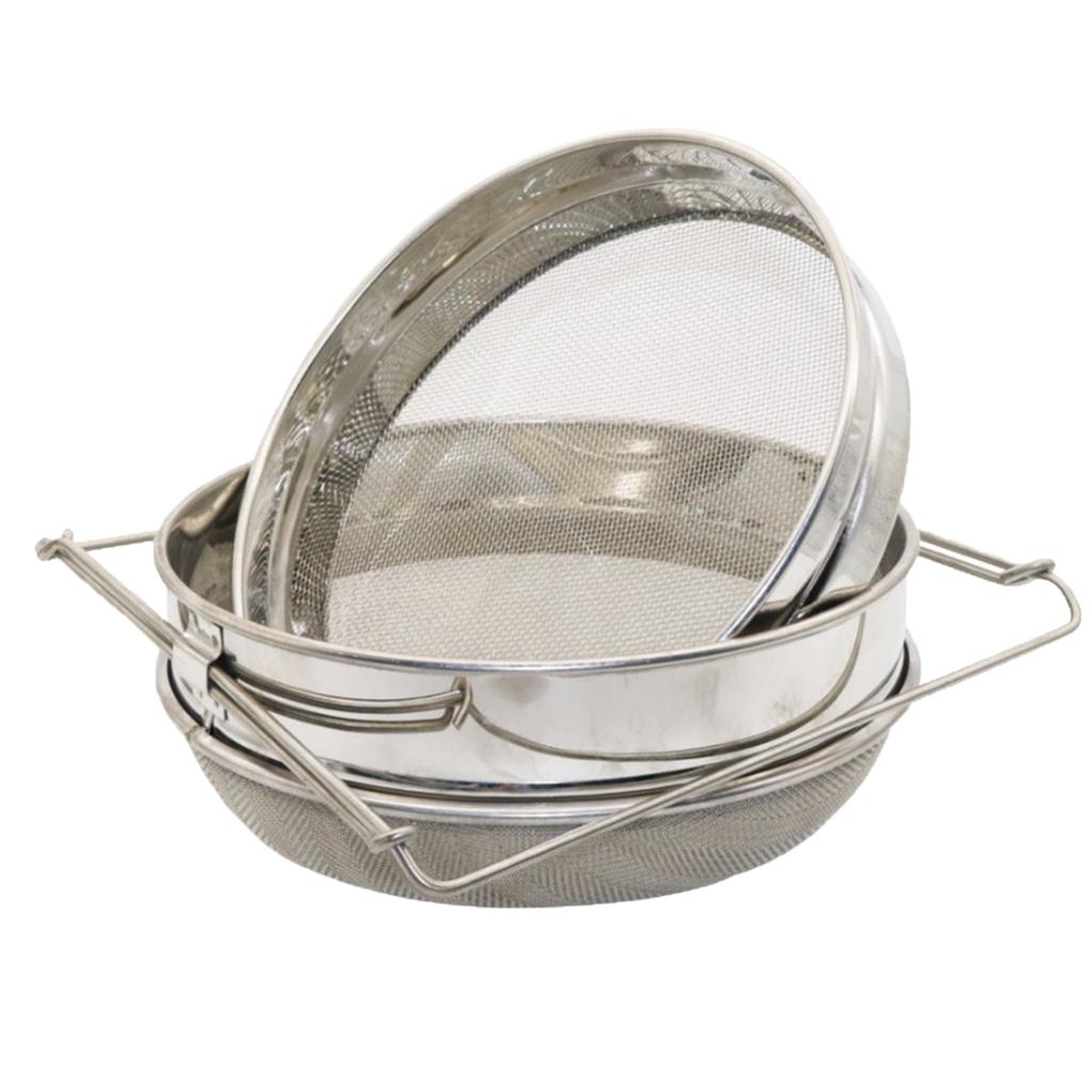 Honey Strainer Double Sieve Filter Stainless Steel Beekeeping Equipment Tool