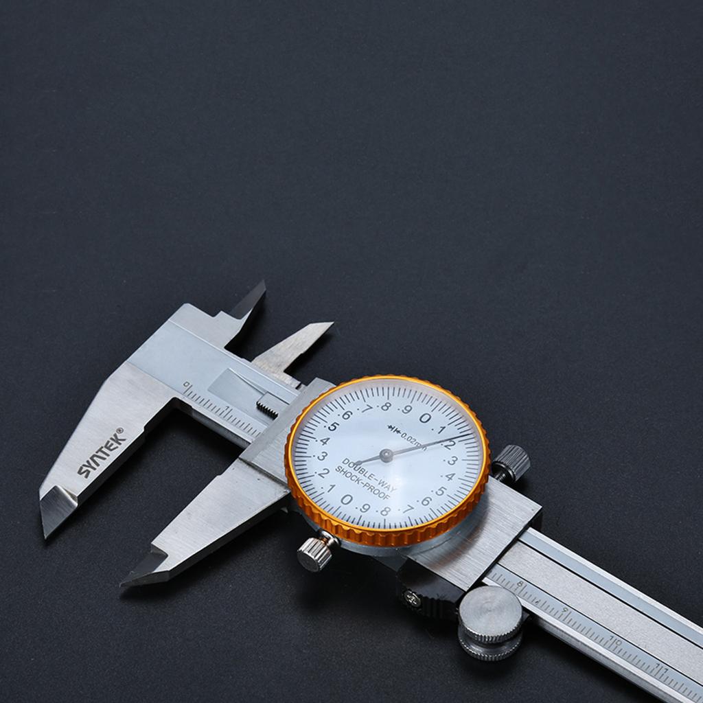 Stainless Steel Dial Caliper Vernier Gauge Micrometer Measuring 0-6inch