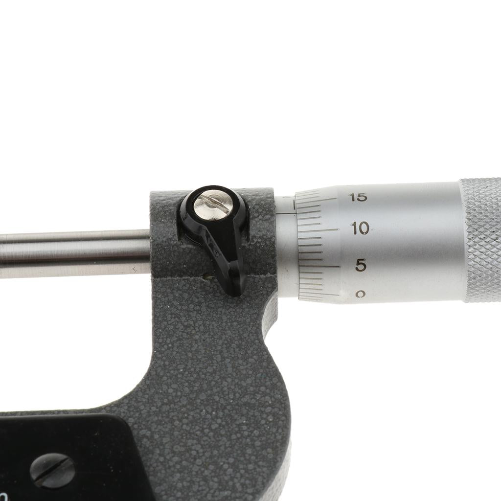 Outside Micrometer Set Gauge Vernier Caliper Wrench Measuring  25-50mm