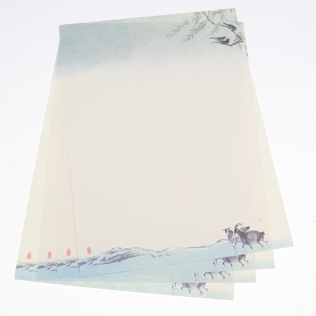 2Sets of Paper Envelopes Blank Stationery Paper Asian Chinese Style Craft 4