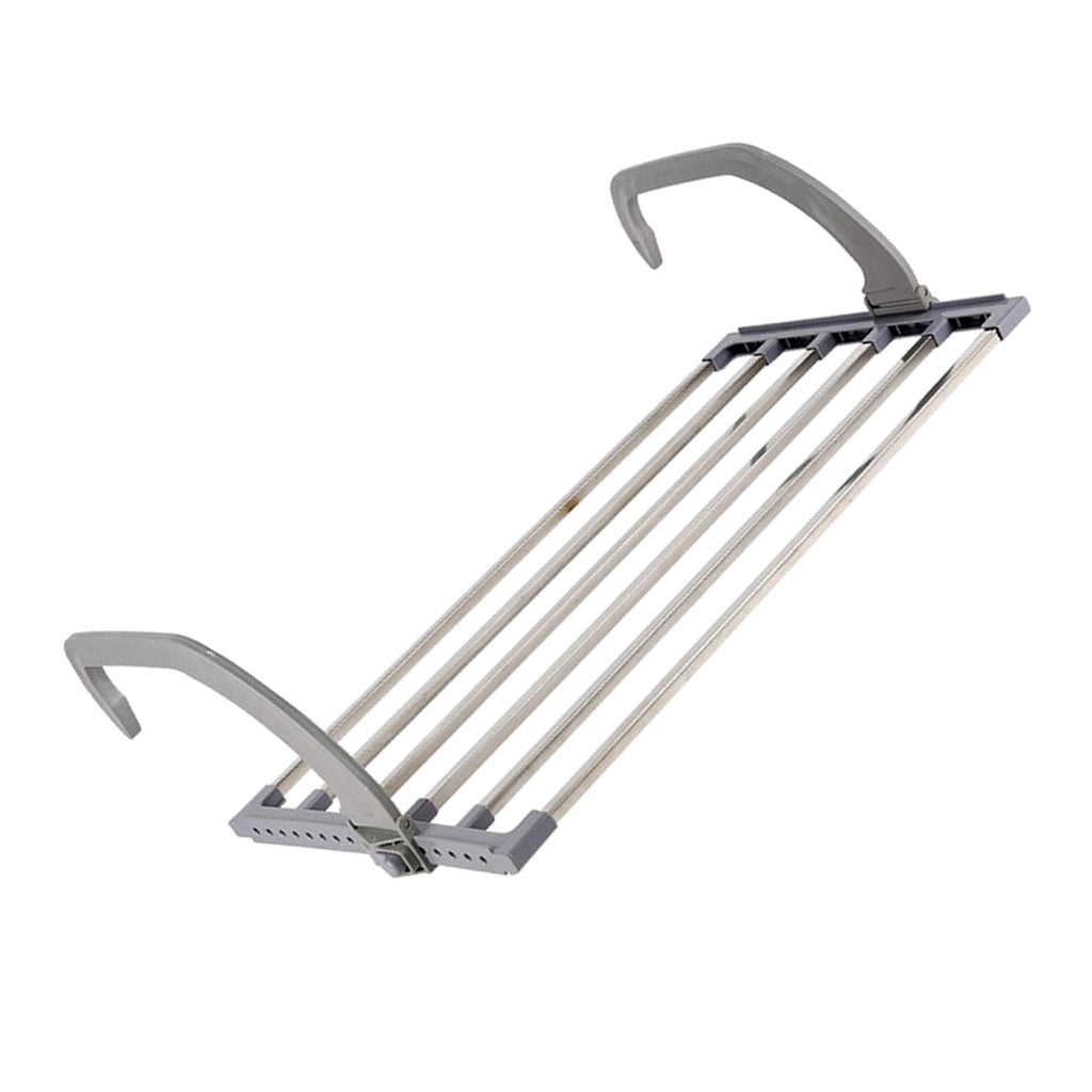 Portable Outdoor Indoor Retractable Laundry Clothes Drying Rack Square Tube