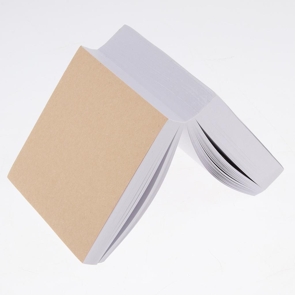 Square-Shaped Notepad Note Book Sticky Note  Can Paste Leather Color