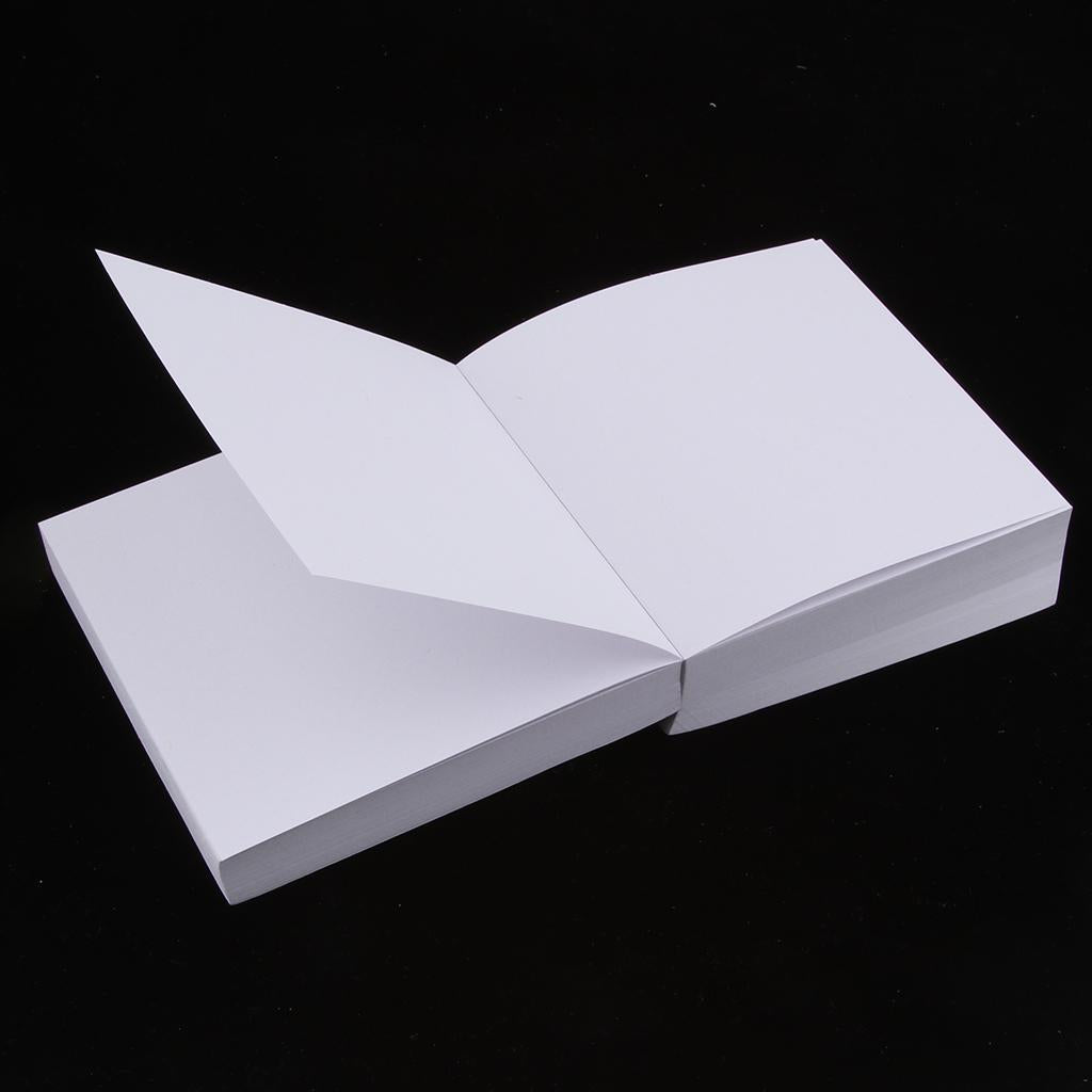 Square-Shaped Notepad Note Book Sticky Note  Can Paste Leather Color