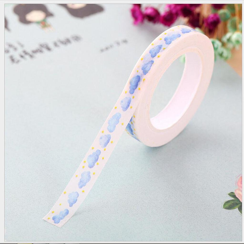 Japanese Washi  Paper Tape Colour Cartoon Handbook Sticker Cloud