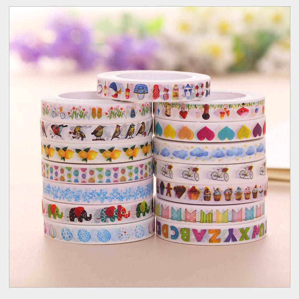 Japanese Washi  Paper Tape Colour Cartoon Handbook Sticker Leisure Life