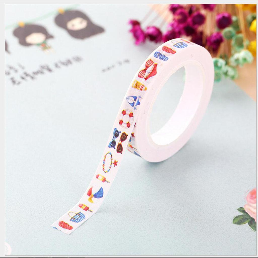 Japanese Washi  Paper Tape Colour Cartoon Handbook Sticker Sundries