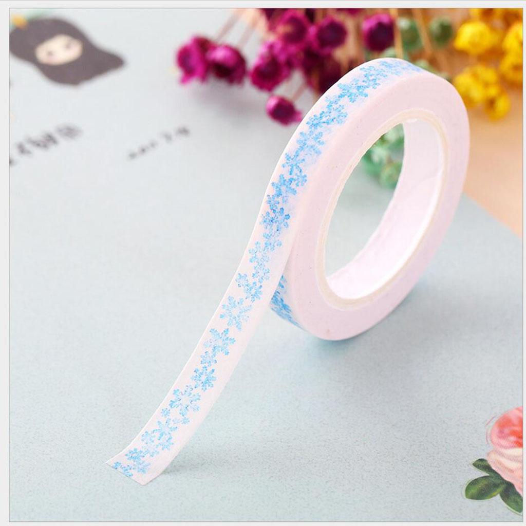 Japanese Washi  Paper Tape Colour Cartoon Handbook Sticker Snowflake