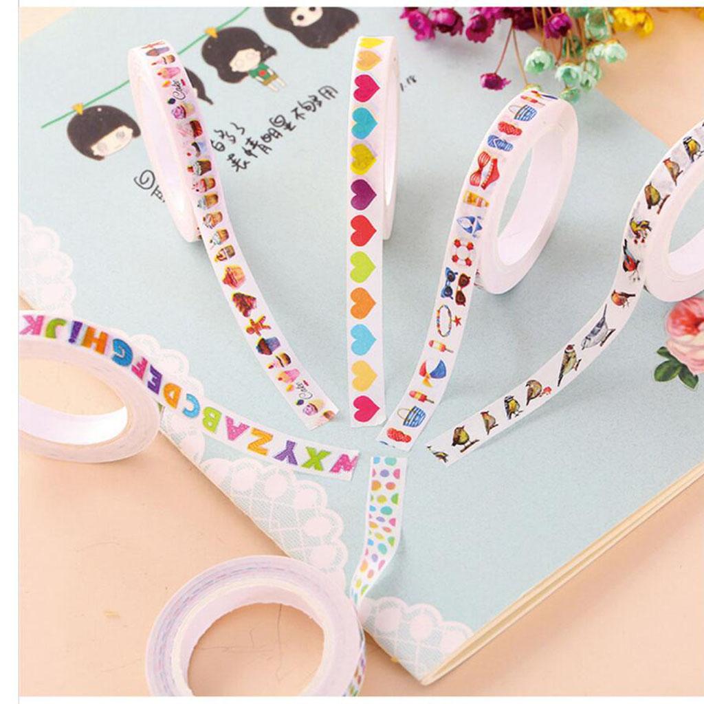 Japanese Washi  Paper Tape Colour Cartoon Handbook Sticker Dessert