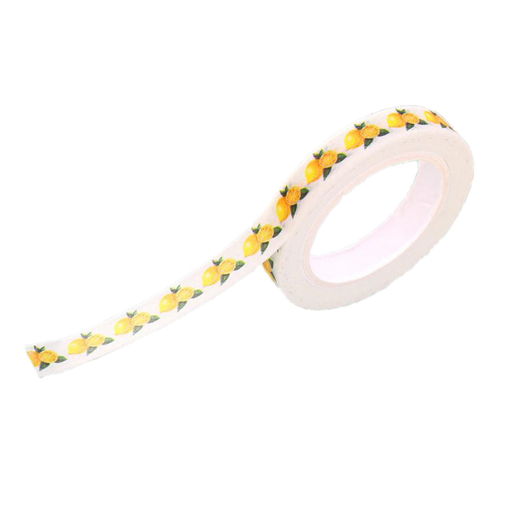 Japanese Washi  Paper Tape Colour Cartoon Handbook Sticker Lemon