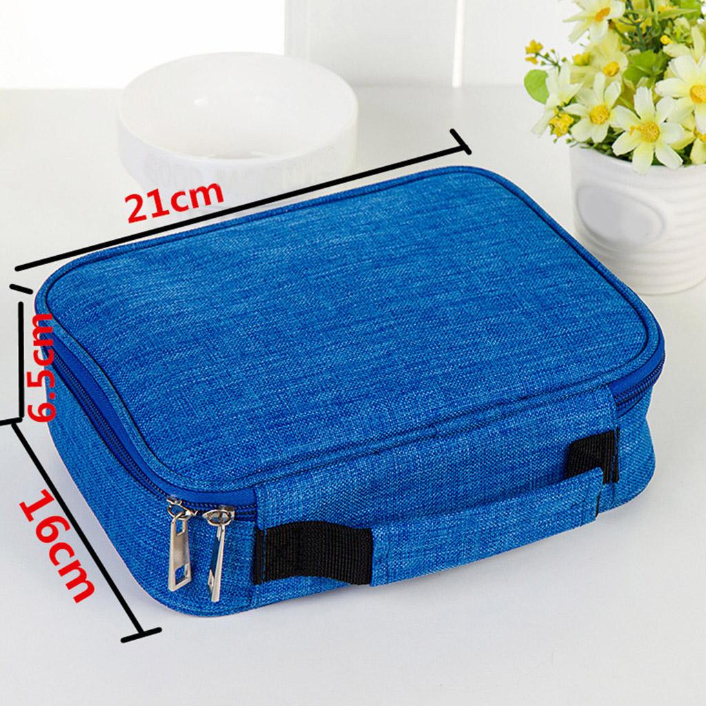 72 Slots Colored Pencil Case High Capacity Zipper Pens Pencil Case Purple