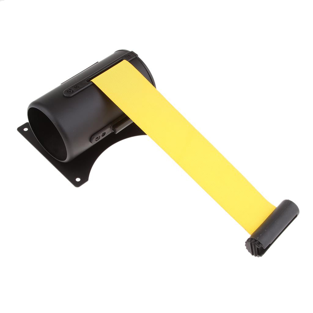 Retractable Wall Barrier Yellow