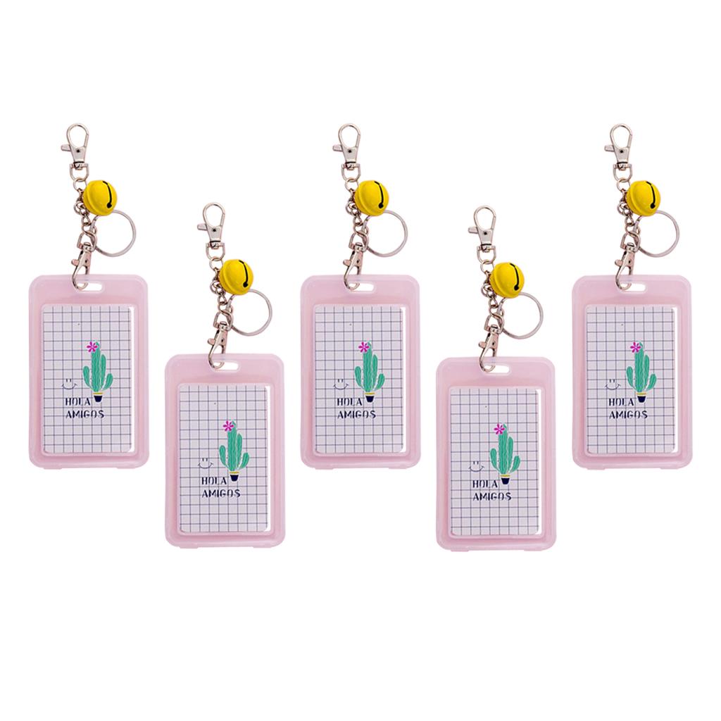 Vertical Credit Card Bus Pass ID Badge Holder Protector One Cactus