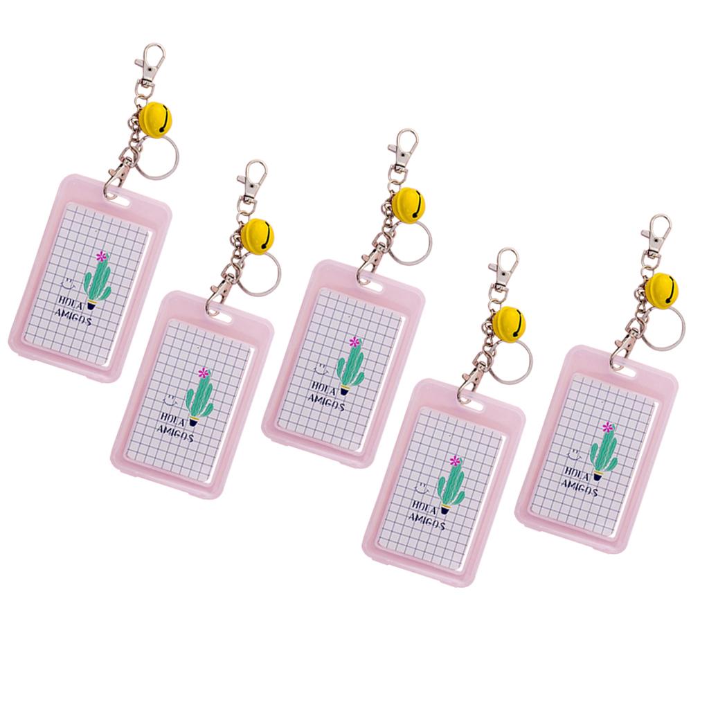 Vertical Credit Card Bus Pass ID Badge Holder Protector One Cactus