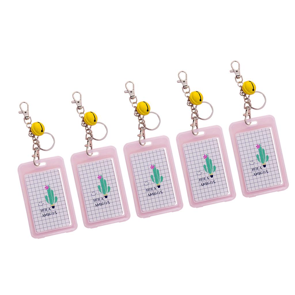 Vertical Credit Card Bus Pass ID Badge Holder Protector One Cactus