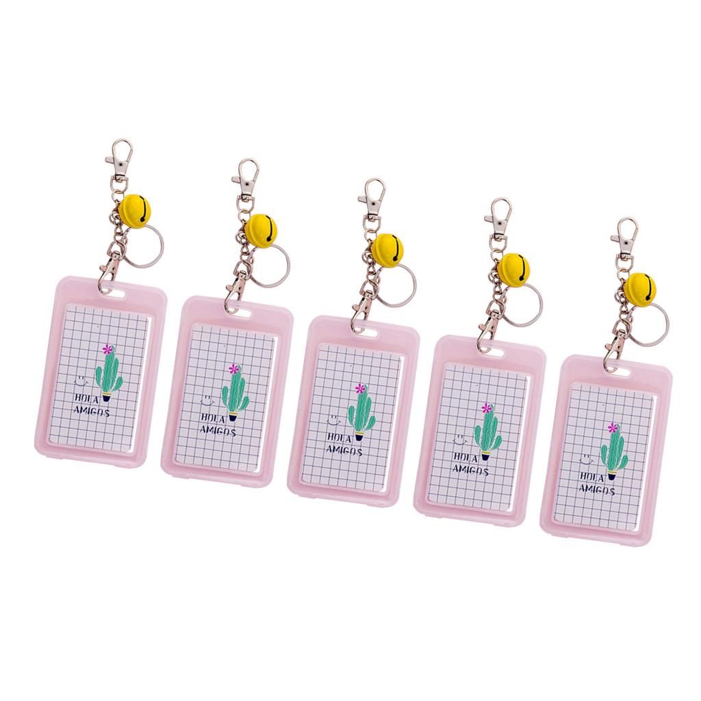 Vertical Credit Card Bus Pass ID Badge Holder Protector One Cactus