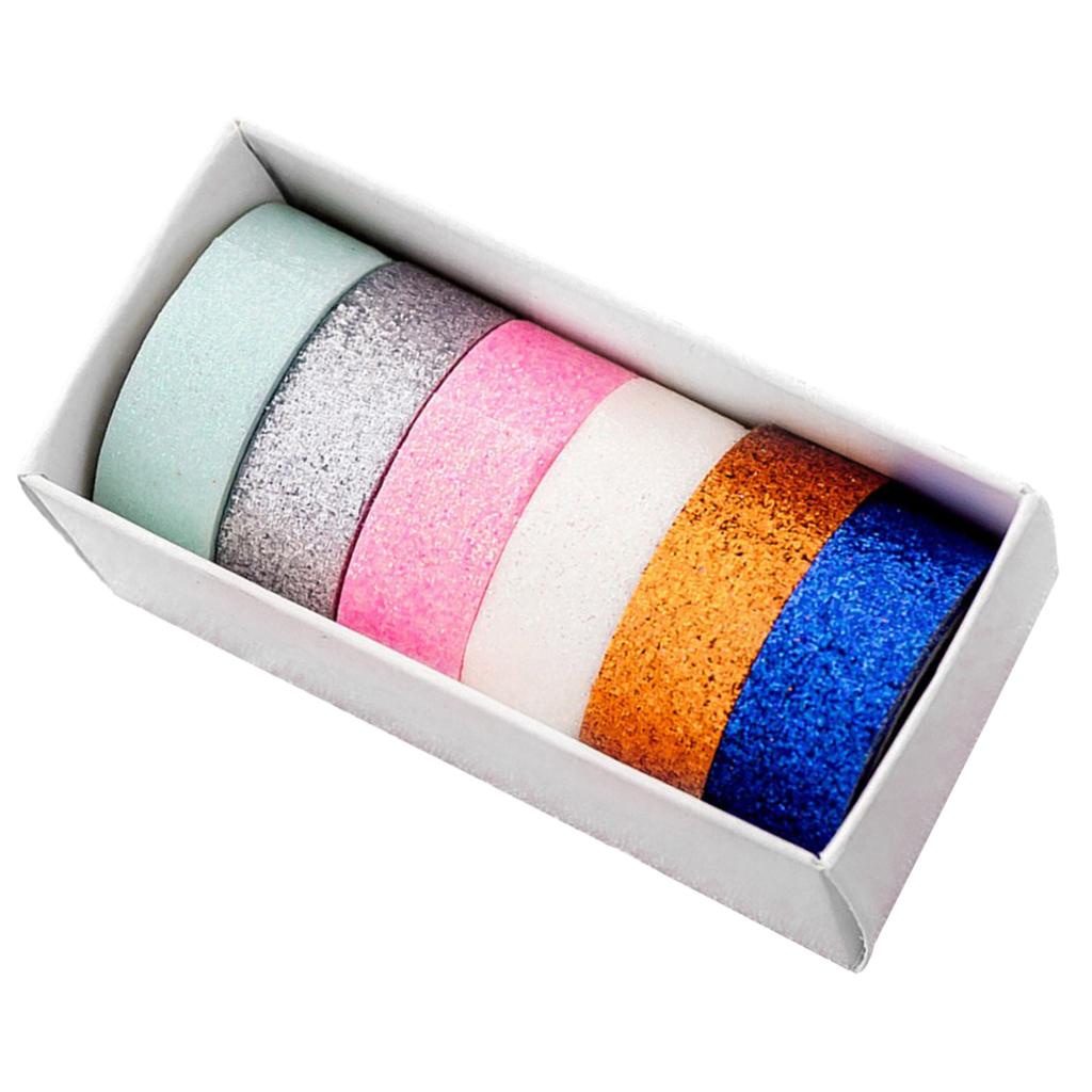 Washi Paper Scrapbooking Ribbon Shine Color Decorative DIY Crafts Box-Packed