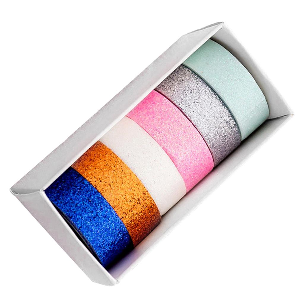 Washi Paper Scrapbooking Ribbon Shine Color Decorative DIY Crafts Box-Packed