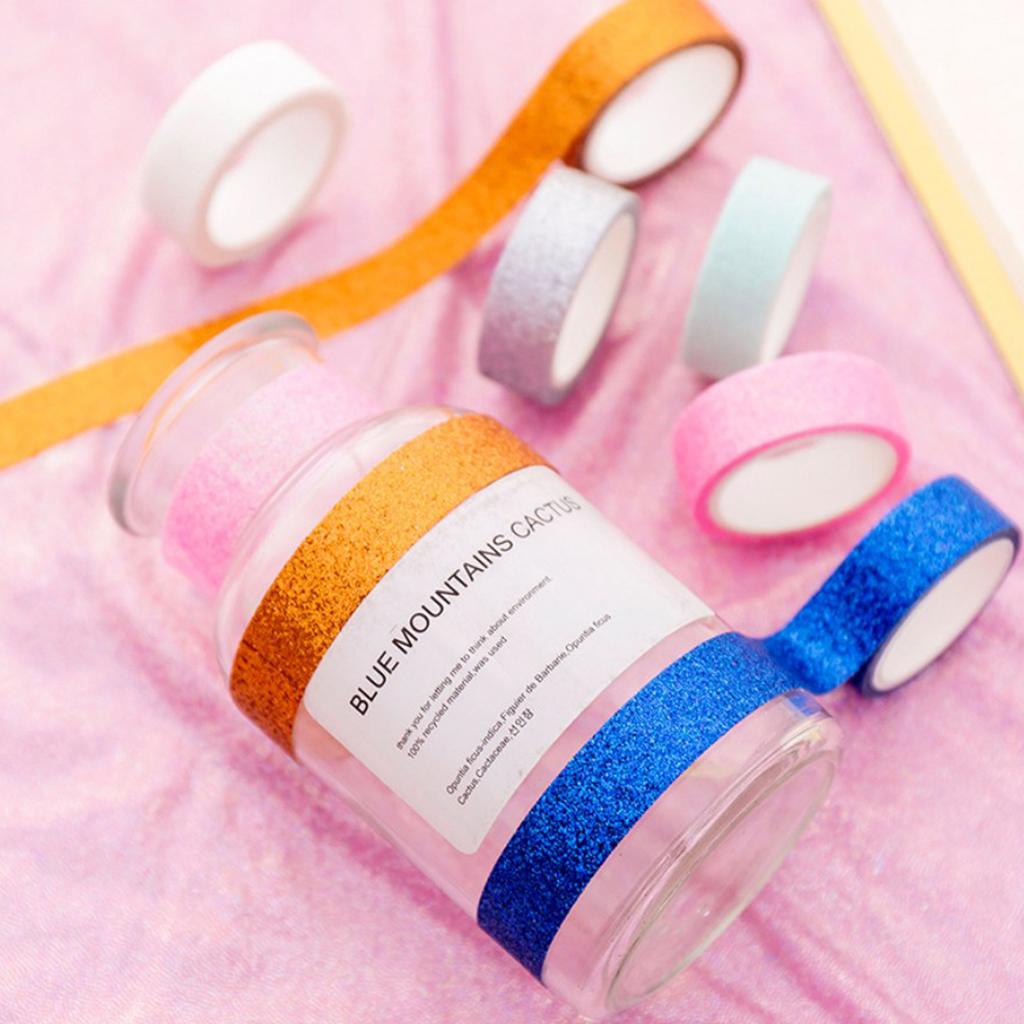 Washi Paper Scrapbooking Ribbon Shine Color Decorative DIY Crafts Box-Packed