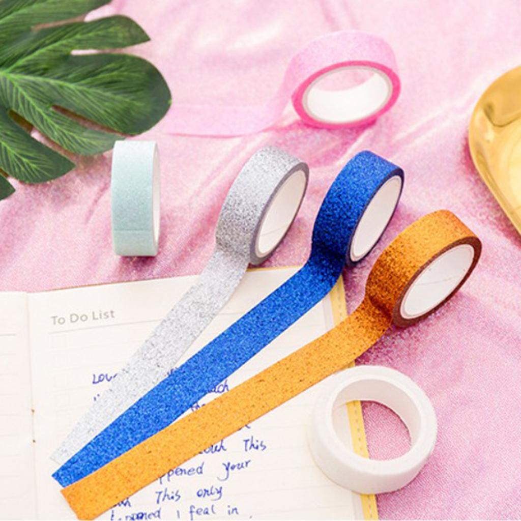 Washi Paper Scrapbooking Ribbon Shine Color Decorative DIY Crafts Box-Packed