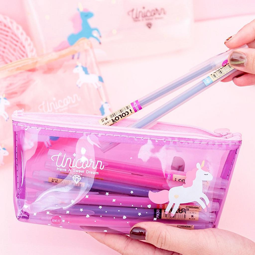 Pencil Case Pencil Bag Pencil box Stationery School Office Supplies Purple