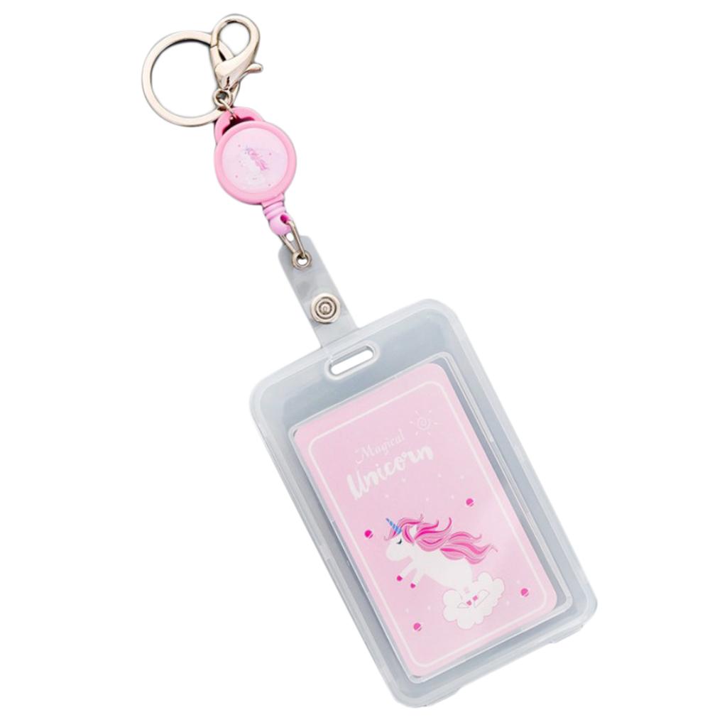 Credit Card Bus Pass ID Badge Holder Standing Unicorn