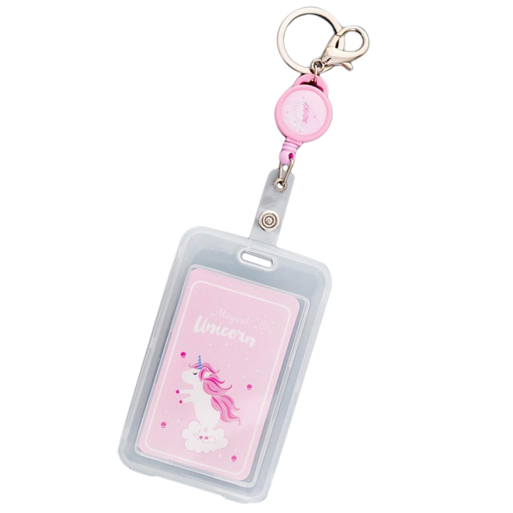 Credit Card Bus Pass ID Badge Holder Standing Unicorn