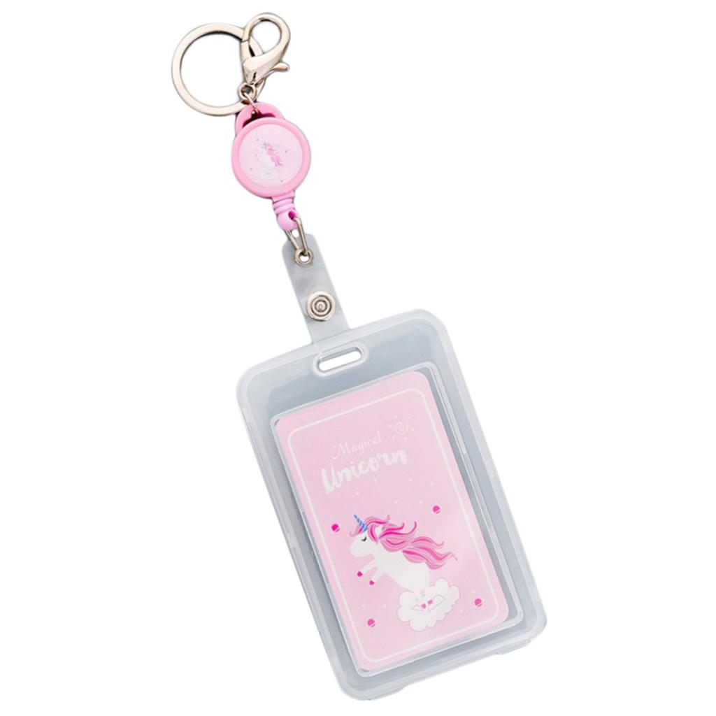 Credit Card Bus Pass ID Badge Holder Standing Unicorn