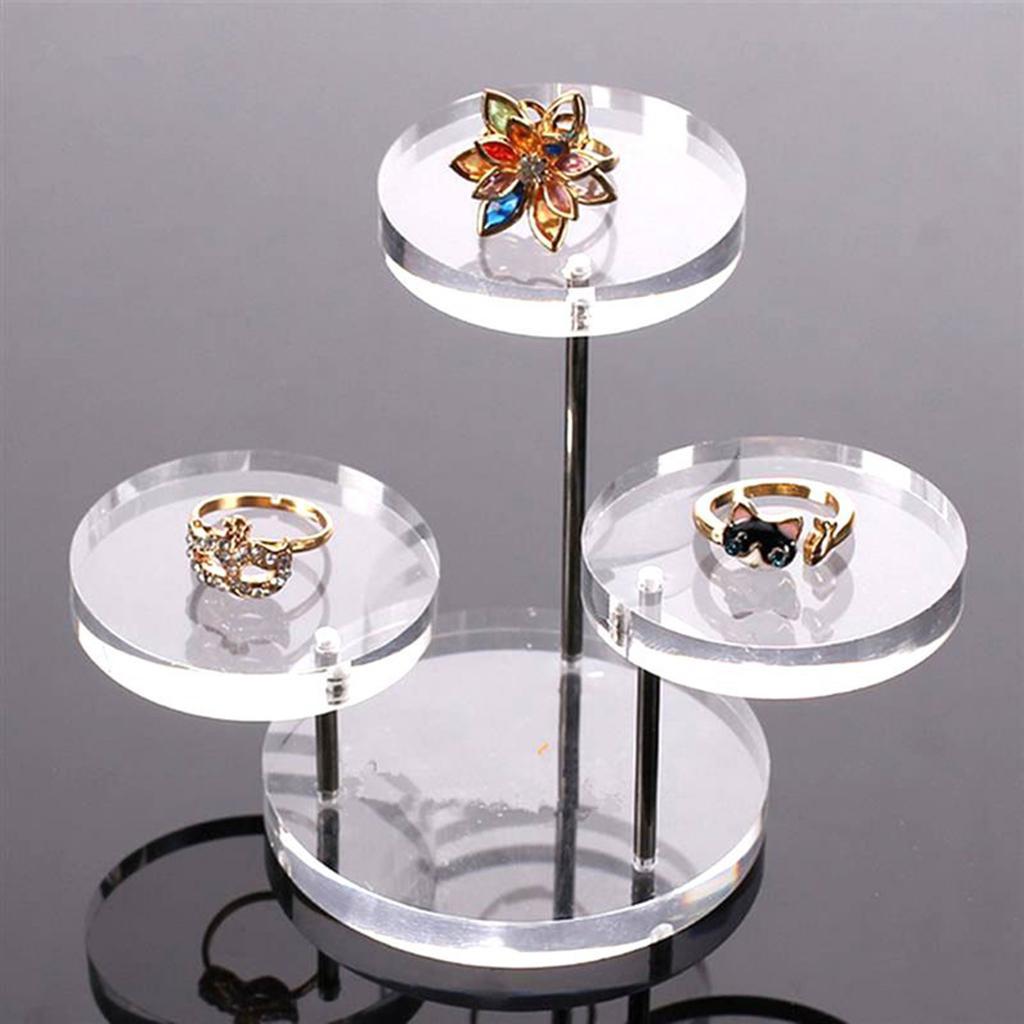 Acrylic Jewelry Display Stand Necklace Bracelet Display Jewelry Box Tray