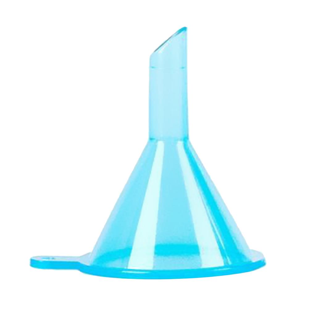 100pcs Mini Funnels for Perfumes,Powder,Essential Oils,Bottles,Vials Blue