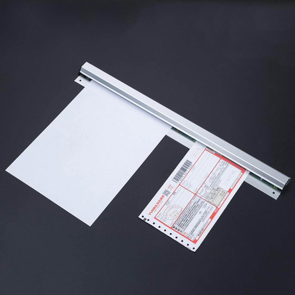 Slide Check Rack Receipt Check Holder Ticket Rail Sliver 25-60cm 8 Length 25cm