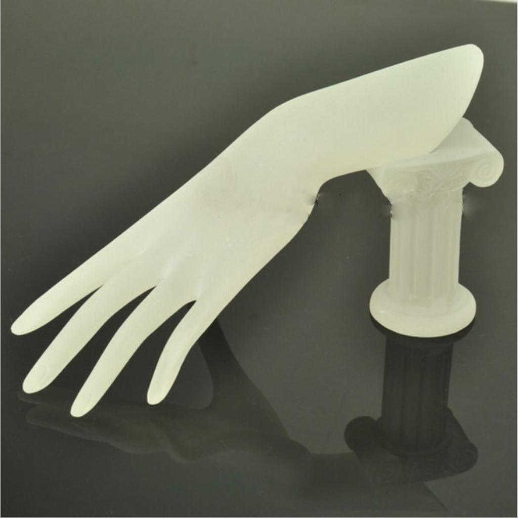 Mannequin Hand Form for Jewelry Bracelet Ring Watch Display White Frosted