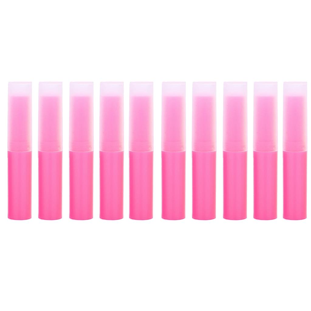 4x10Pcs Empty Lipstick Tubes Lip Balm Containers DIY Makeup Tools Pink