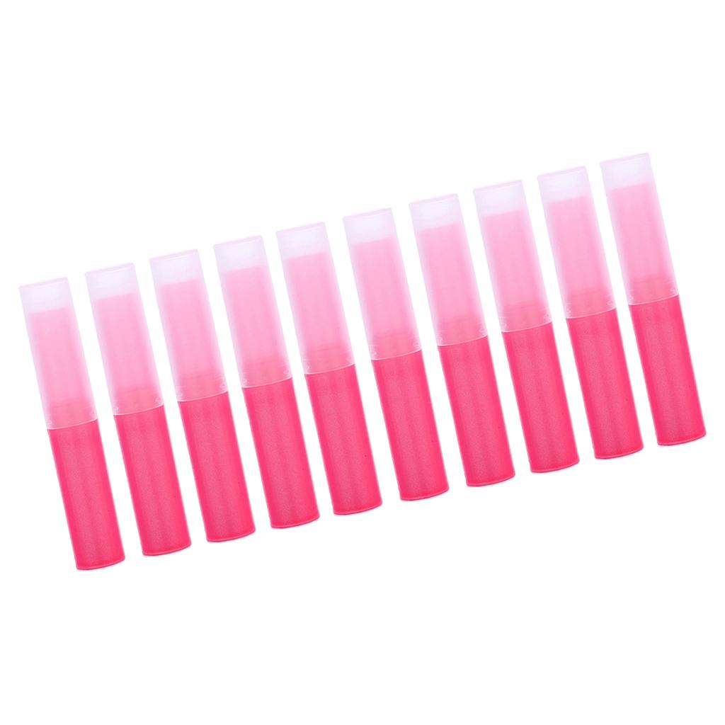 10Pcs Empty Lipstick Tubes Lip Balm Containers DIY Makeup Tools Red