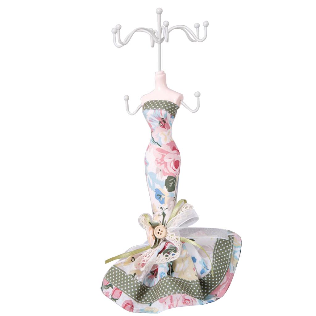 Creative Jewelry Display Stand Rack Holder Resin & Iron Princess Model Decor D