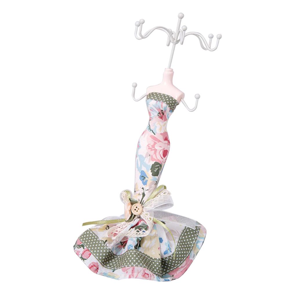 Creative Jewelry Display Stand Rack Holder Resin & Iron Princess Model Decor D