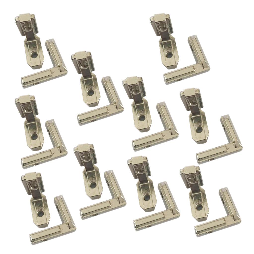 20x T Slot L-Shape Aluminum Profile Interior Connector Corner Bracket Joint 3030