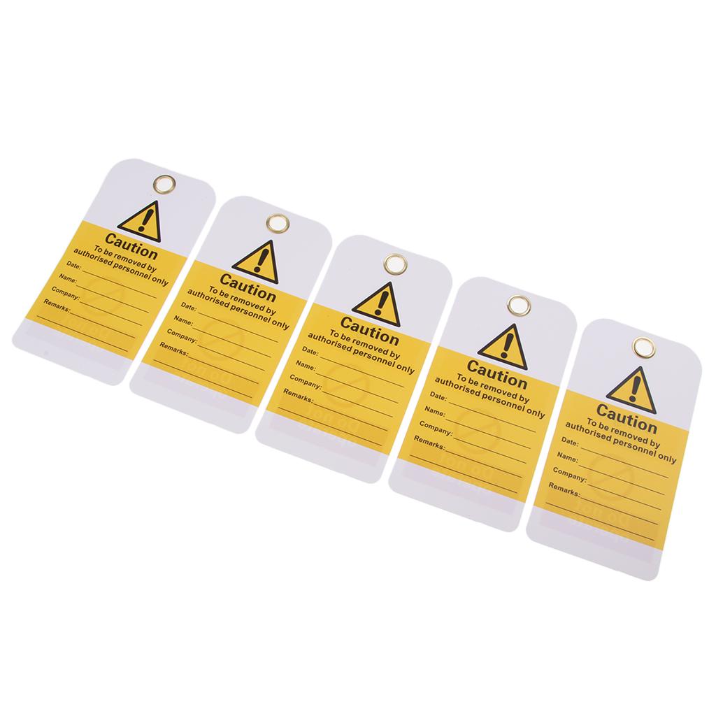 5PCS Security Key Lockout Tagout Tag Safety Name Marking Remark Card Label A