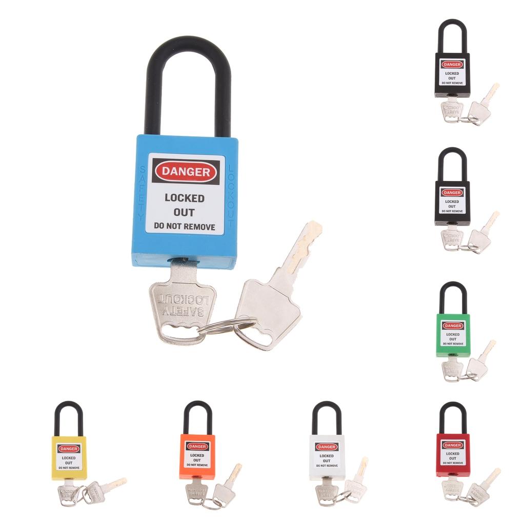 Safety Security Lockout Padlock Keyed Different PVC Stainless Steel  Orange