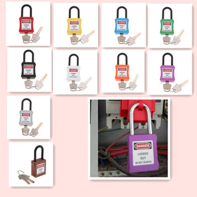 PL38-KD 38 mm PVC Curved Safety Lockout Padlock Yellow