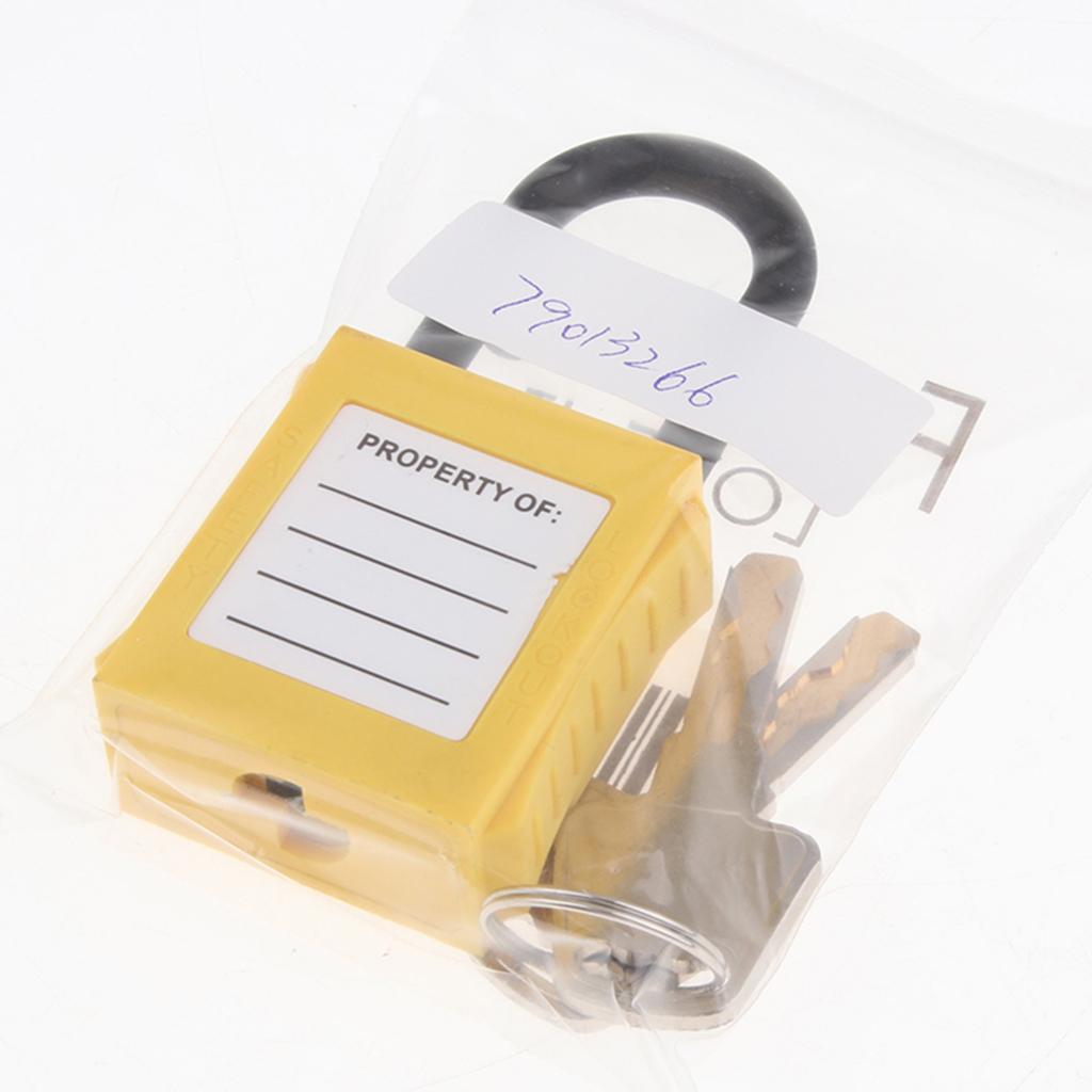 PL38-KD 38 mm PVC Curved Safety Lockout Padlock Yellow