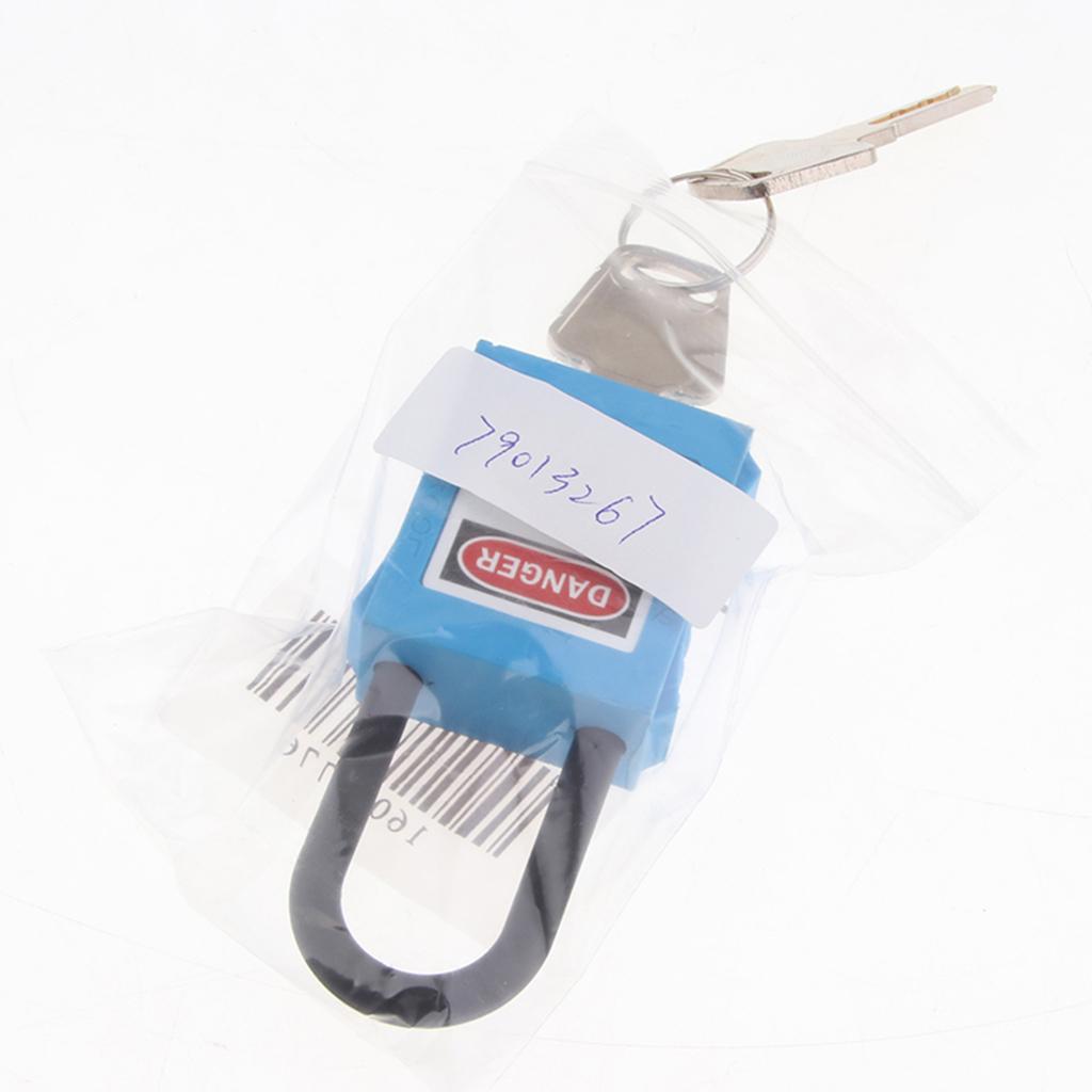 PL38-KD 38 mm PVC Curved Safety Lockout Padlock Blue